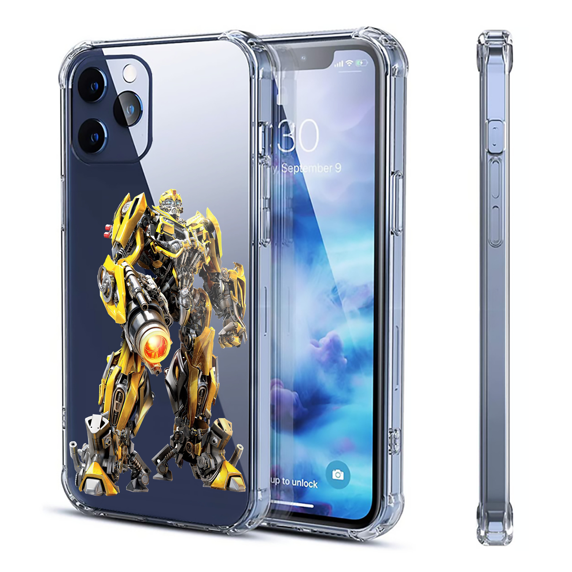 （画像用） Transformers トランスフォーマー 【iPhone 12シリーズ対応】透明スマホケース（クリアソフトケース）